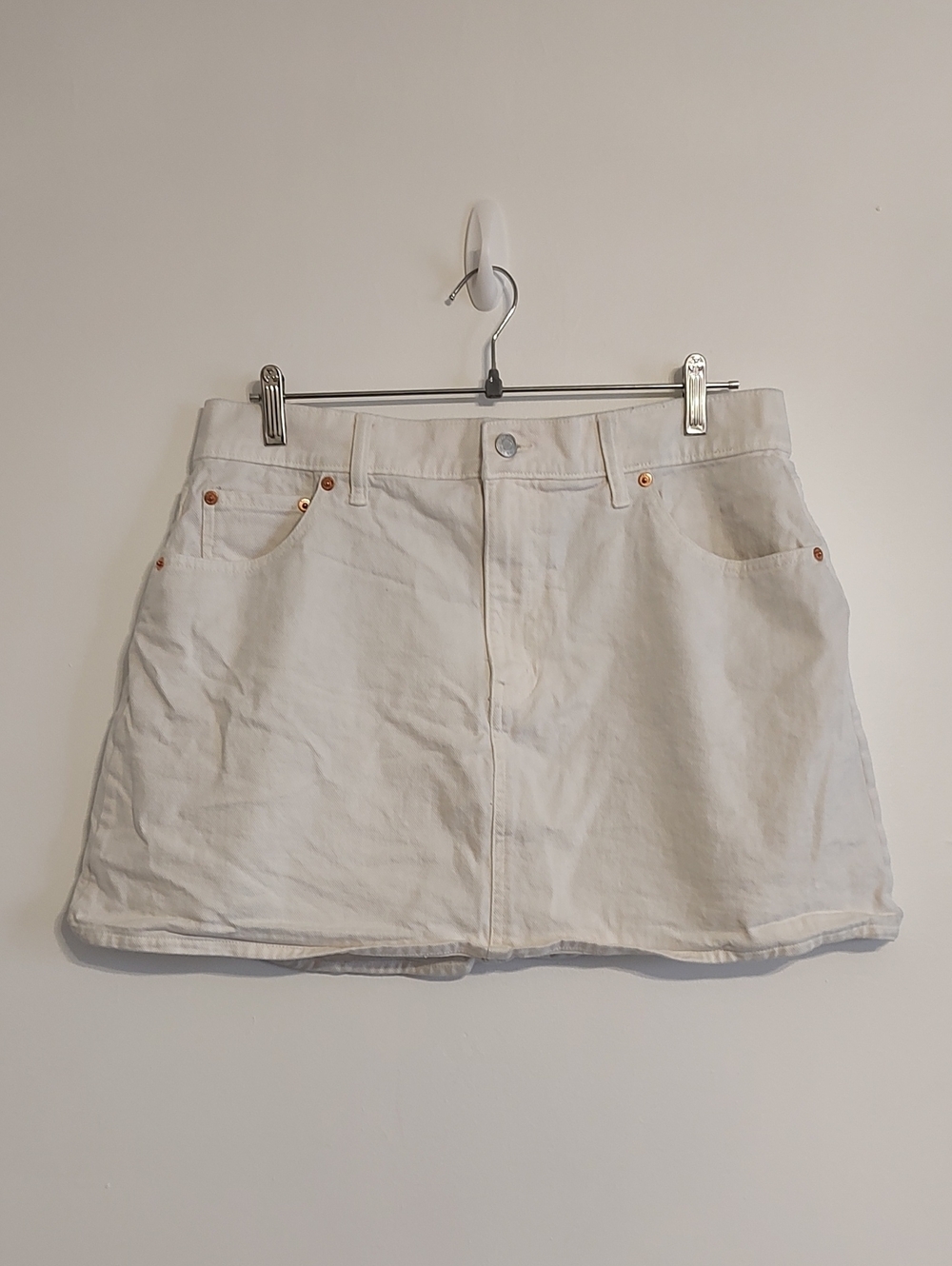 GAP White Denim Skirt 100% Cotton